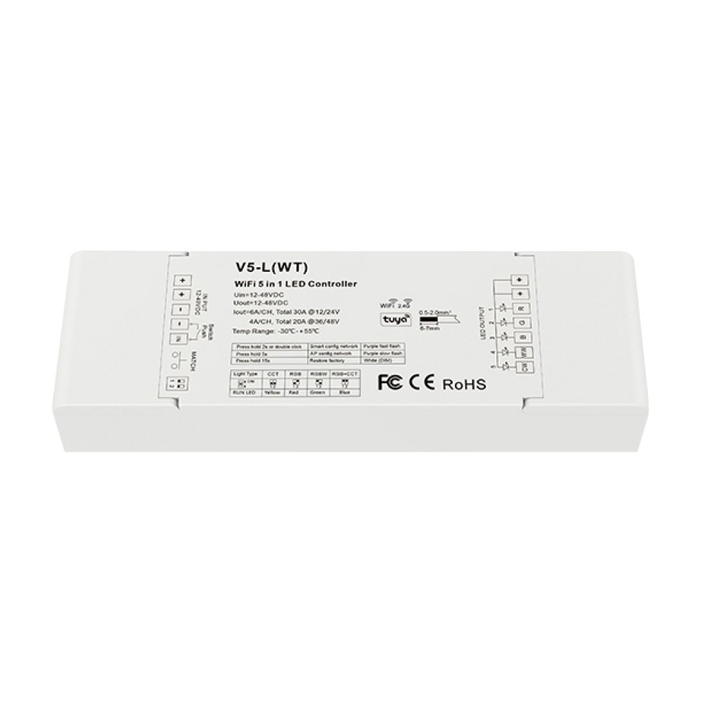 Controller | Single | CCT | RGB | RGBW | RGB+CCT | WiFi + RF