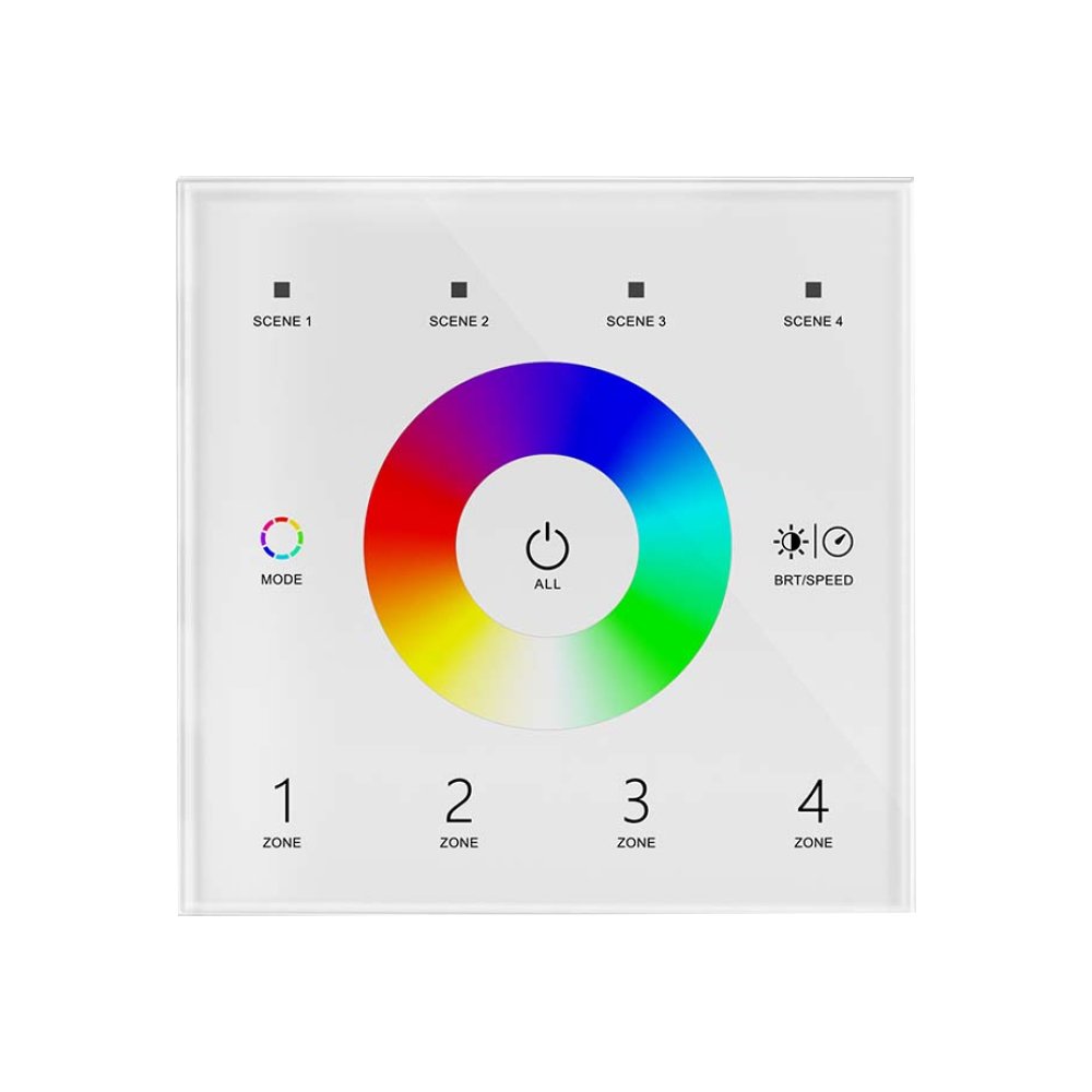 Wall Panel | RGB+CCT | 4-Zone | Touch Control